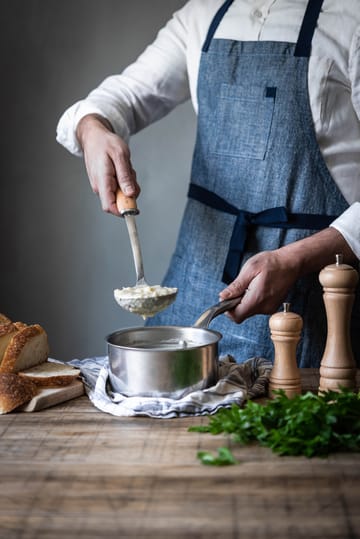 Concha de sopa com pega de madeira De Buyer B Bois - Aço inoxidável - De Buyer