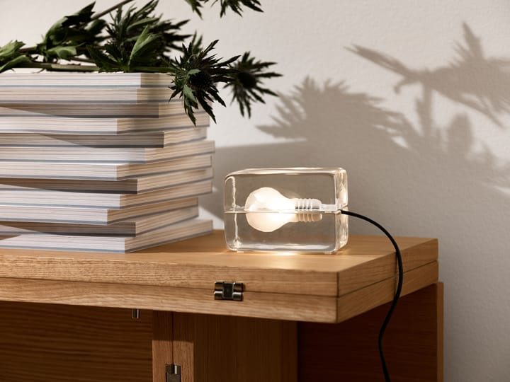 Candeeiro mini Block Lamp - transparente - Design House Stockholm