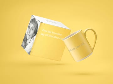 Caneca Astrid Lindgren, adorável pequena escrita - Texto sueco - Design House Stockholm