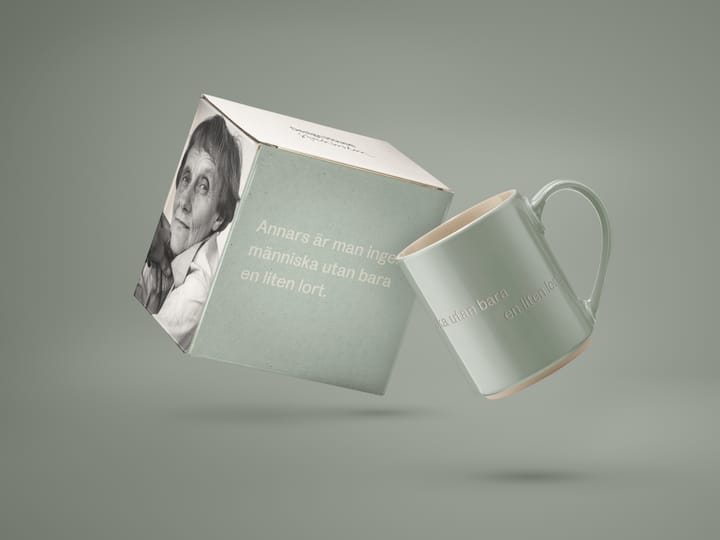 Caneca Astrid Lindgren. annars är man ingen människa - Texto em sueco  - Design House Stockholm