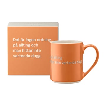 Caneca Astrid Lindgren, Det är ingen ordning… - Texto em sueco - Design House Stockholm