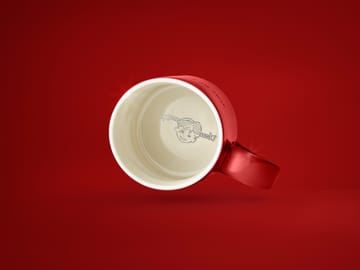 Caneca Astrid Lindgren, If you are very strong - vermelho-sueco - Design House Stockholm