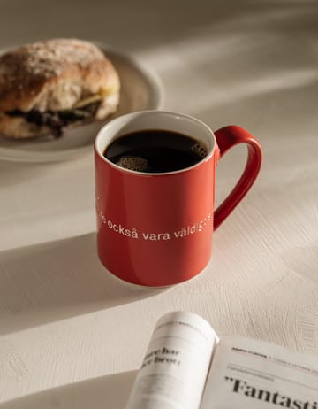 Caneca Astrid Lindgren, If you are very strong - vermelho-sueco - Design House Stockholm