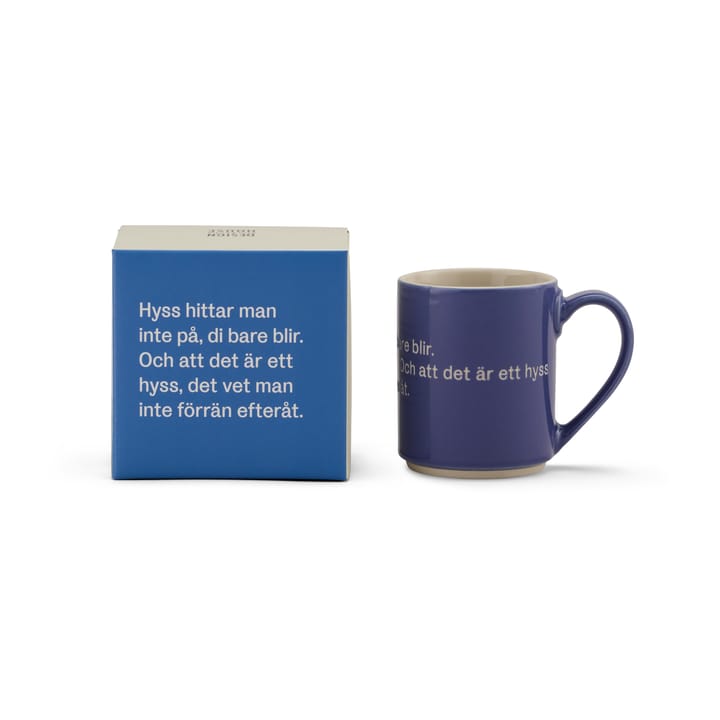 Caneca Astrid Lindgren, S'not something you plan, azul-sueco Design House Stockholm