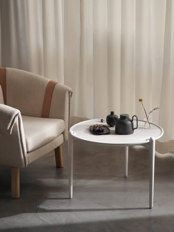 Mesa de centro alta Aria 46 cm - Branco - Design House Stockholm