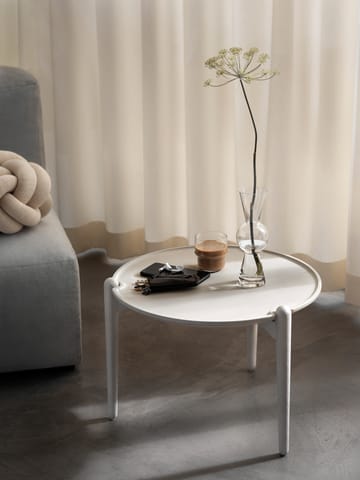 Mesa de centro baixa Aria 37 cm - Branco - Design House Stockholm