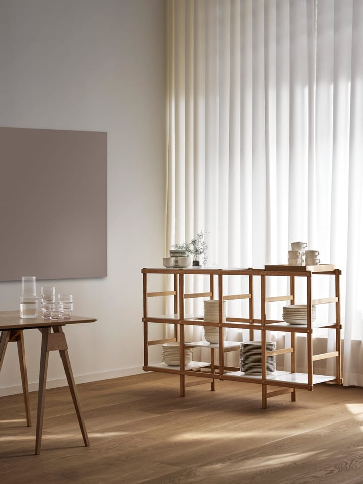 Prateleira Frame M 154 cm - carvalho-branco - Design House Stockholm