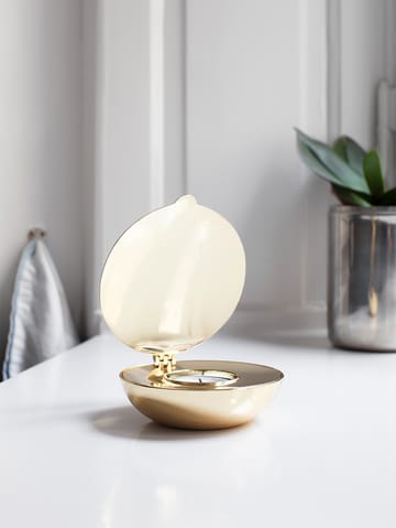 Shell vela votive - latão - Design House Stockholm