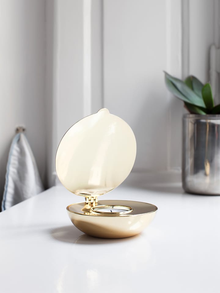 Shell vela votive - latão - Design House Stockholm