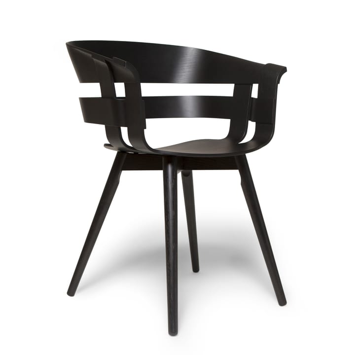 Wick Chair cadeira - Preto - pés freixo preto - Design House Stockholm