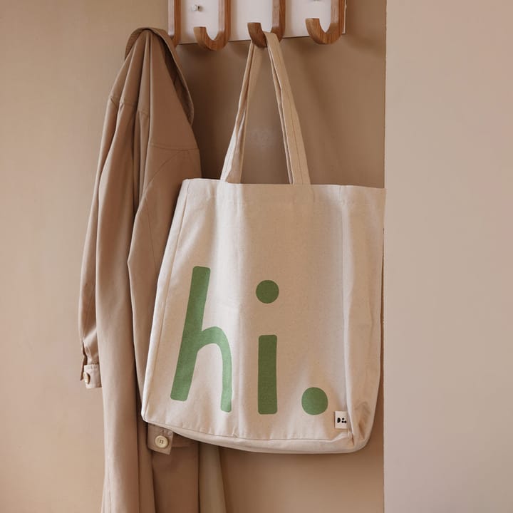 Bolsa Design Letters hi., Green-pink Design Letters