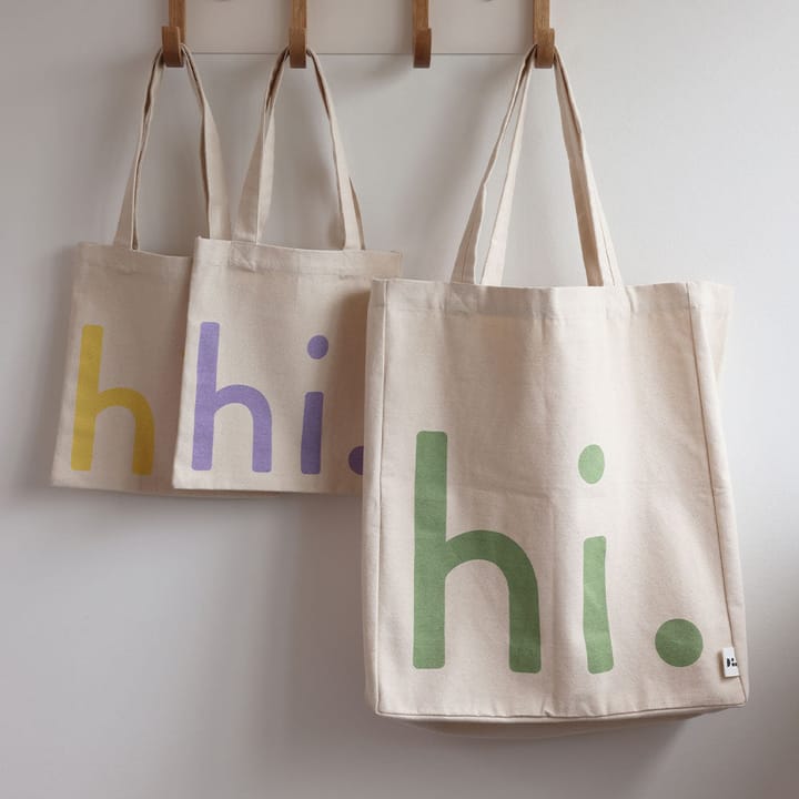 Bolsa Design Letters hi., Green-pink Design Letters