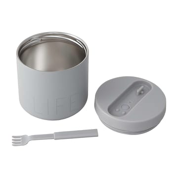 Caixa termo para comida Design Letters, grande - Life-Grey - Design Letters