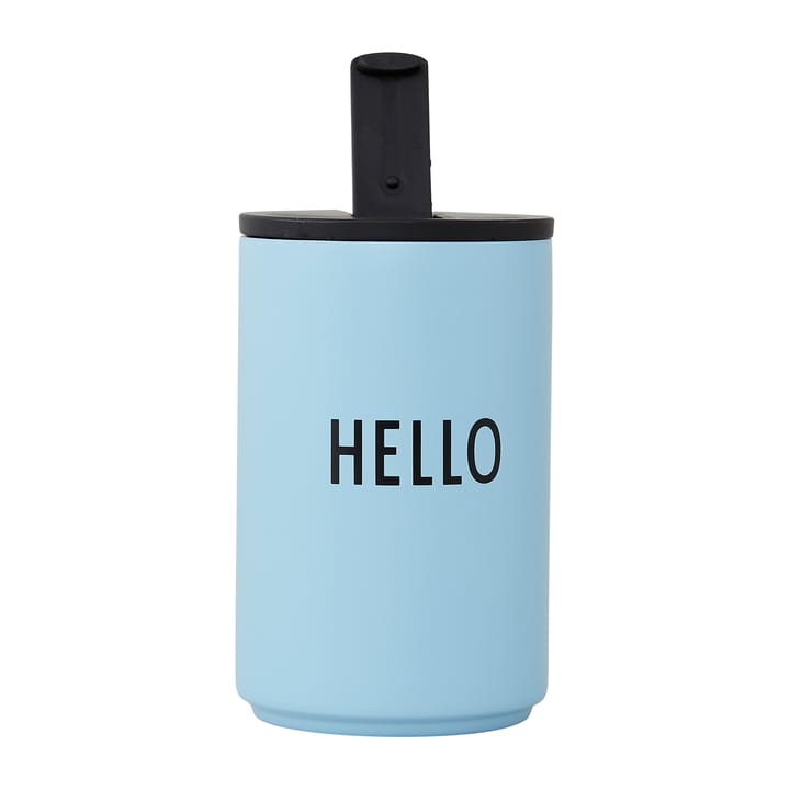 Caneca termo Design Letters - Light blue-hello - Design Letters