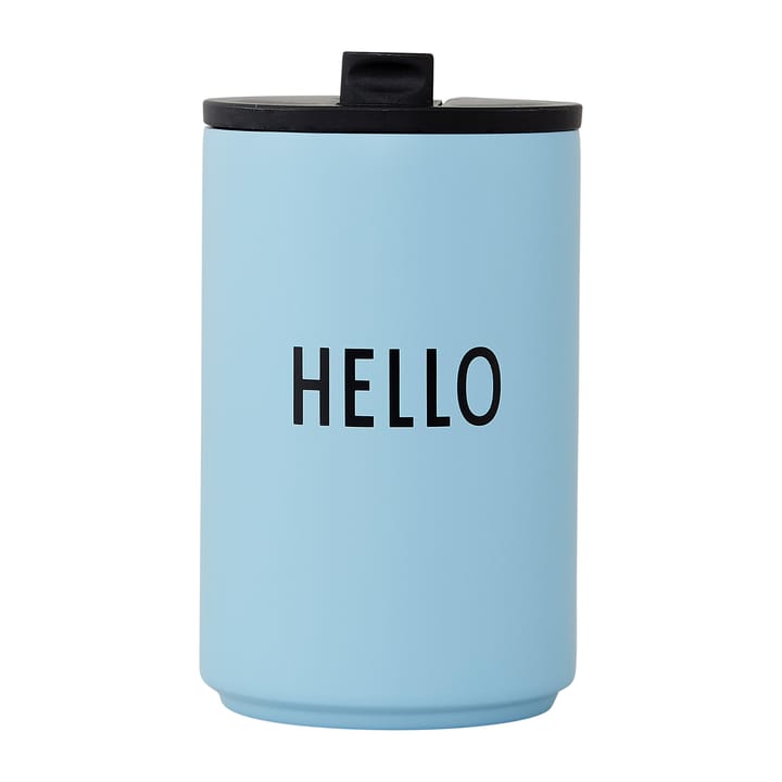 Caneca termo Design Letters - Light blue-hello - Design Letters