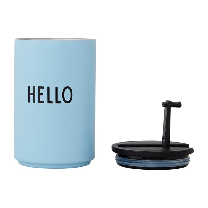 Caneca termo Design Letters - Light blue-hello - Design Letters