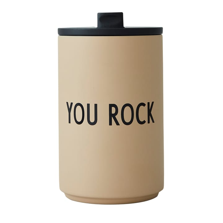 Caneca termo Design Letters, You rock  Design Letters