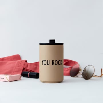 Caneca termo Design Letters - You rock  - Design Letters