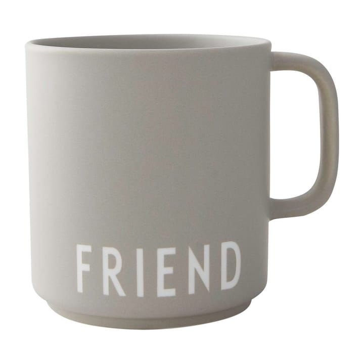 Chávena favourite com pega Design Letters 25 cl - Friend-grey - Design Letters