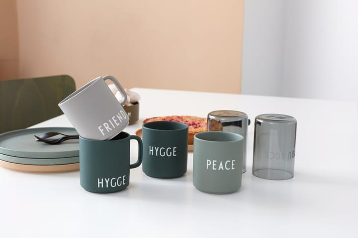 Chávena favourite com pega Design Letters 25 cl - Hygge-dark green - Design Letters