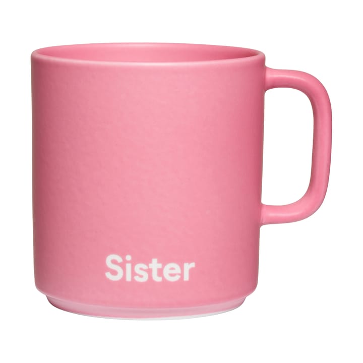 Chávena favourite com pega Design Letters VIP 25 cl - Sister-pink - Design Letters