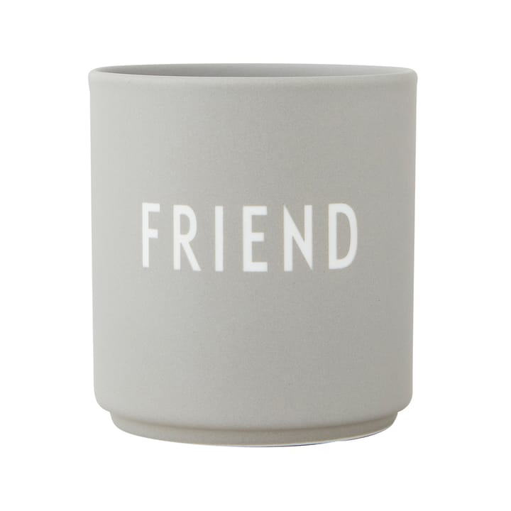 Chávena favourite Design Letters 25 cl - Friend-cool grey - Design Letters