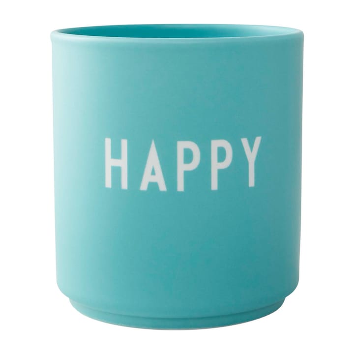 Chávena favourite Design Letters 25 cl - Happy-aqua blue - Design Letters