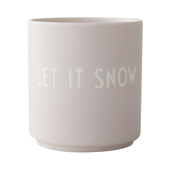 Chávena favourite Design Letters 25 cl - Let it snow-pastel beige - Design Letters