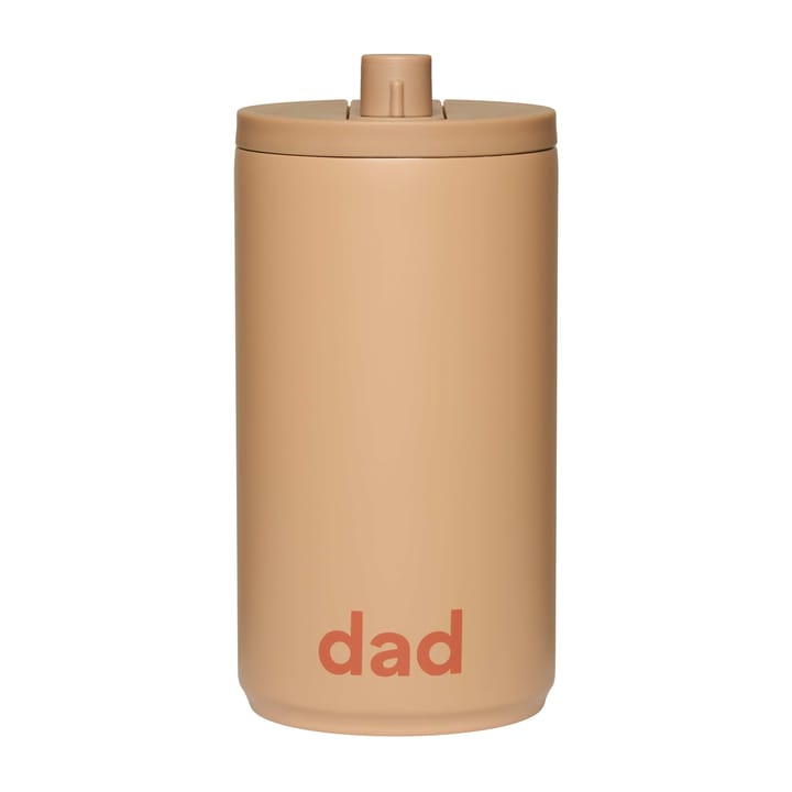 Design Letters caneca de viagem 35 cl - Dad-Bege - Design Letters