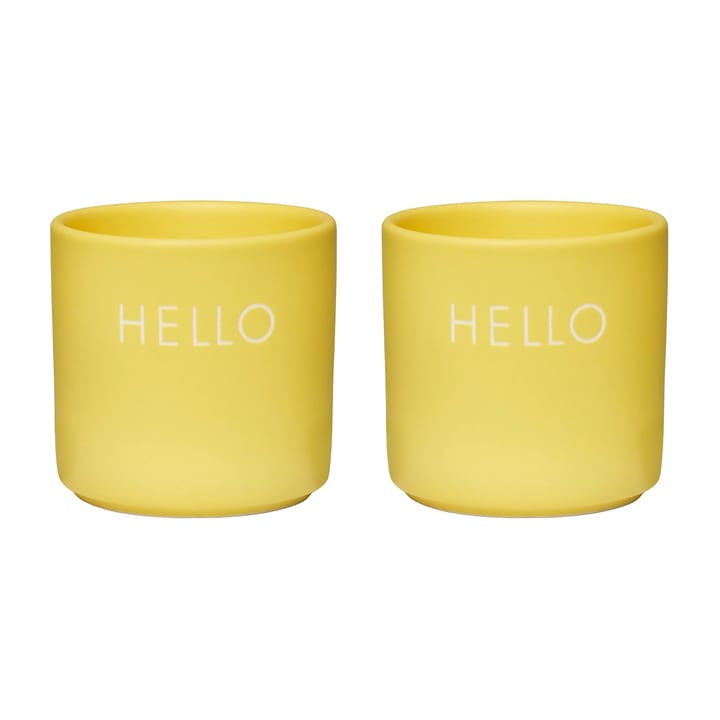 Design Letters copo de ovo 2 un. - Hello-amarelo - Design Letters