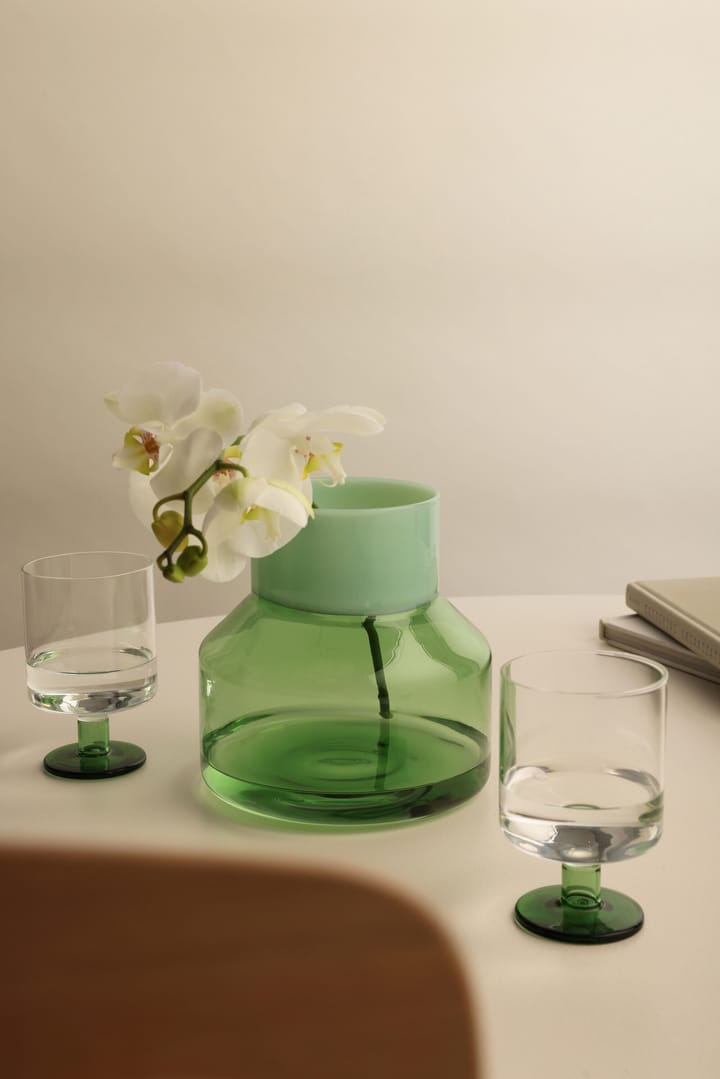 Generous vaso grande Ø16.5 cm - Milky verde-verde - Design Letters