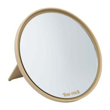 Mirror Mirror espelho de mesa Ø21 cm - Bege - Design Letters