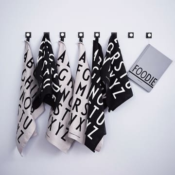 Pano de cozinha Design Letters 40x60 cm 2 unidades - Preto - Design Letters