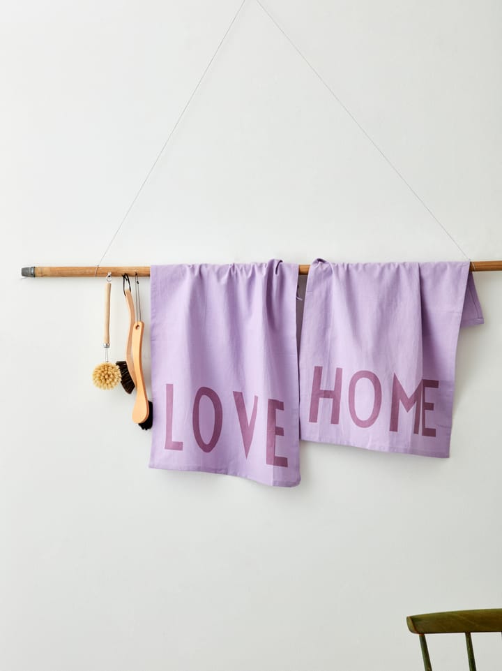 Pano de cozinha Design Letters favourite 2 unidades - Love-home-lavender - Design Letters