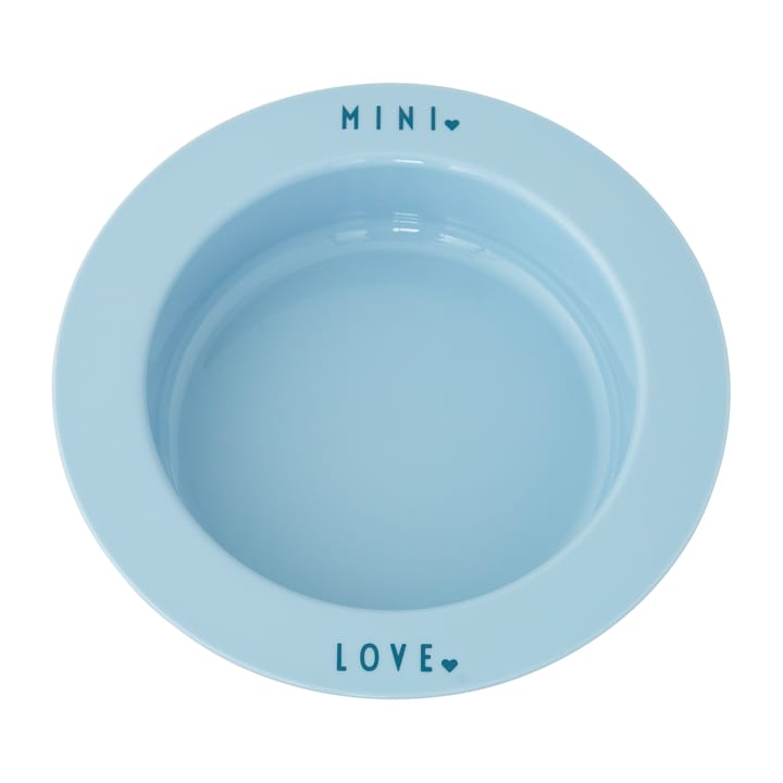 Prato fundo favourite mini Design Letters, Light blue-love Design Letters