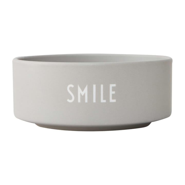 Tigela Design Letters Ø12 cm - Smile-grey - Design Letters