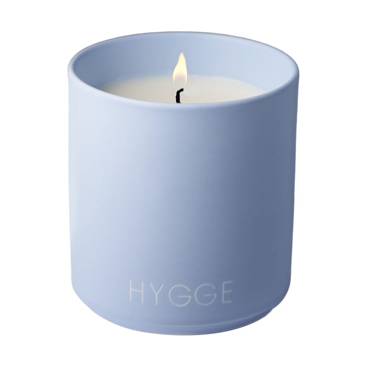 Vela perfumada large Ø8 cm - Hygge-blue - Design Letters