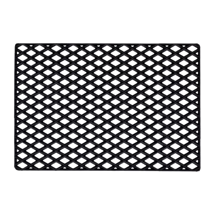 Capacho Preto Grid - 45x75 cm - Dixie