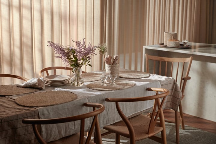 Individual de mesa Elin twist Ø38 cm - Cinza natural - Dixie