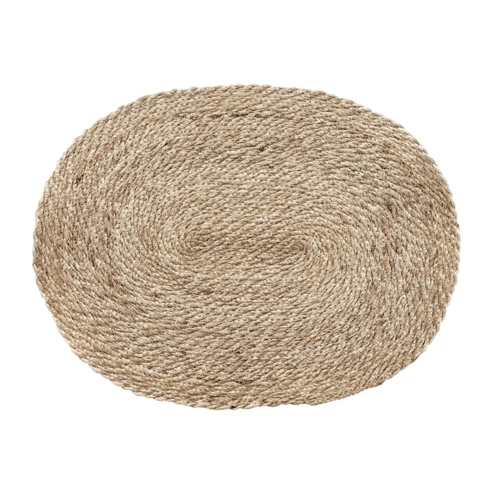 Individual de mesa Elin twist oval - Cinza natural - Dixie