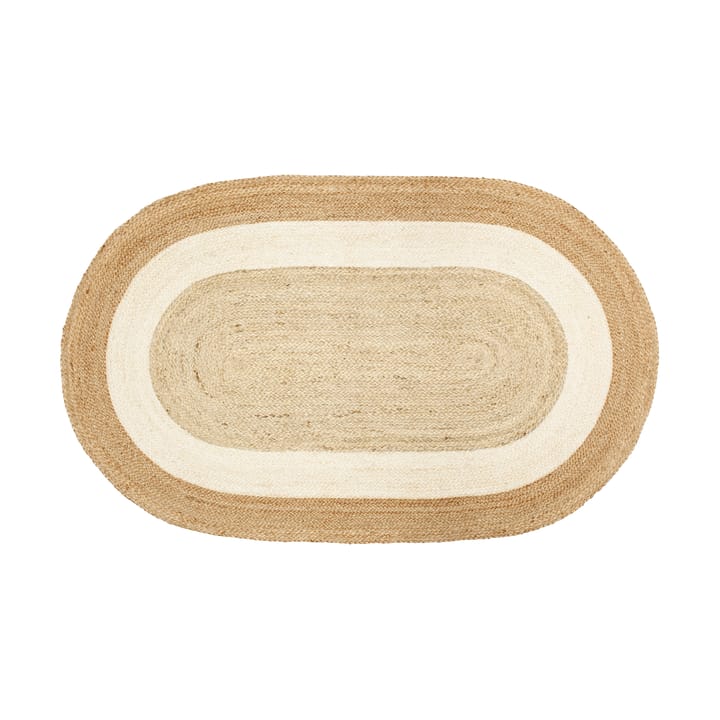 Tapete de juta oval listrado Elin 92x150 cm - Natural  - Dixie