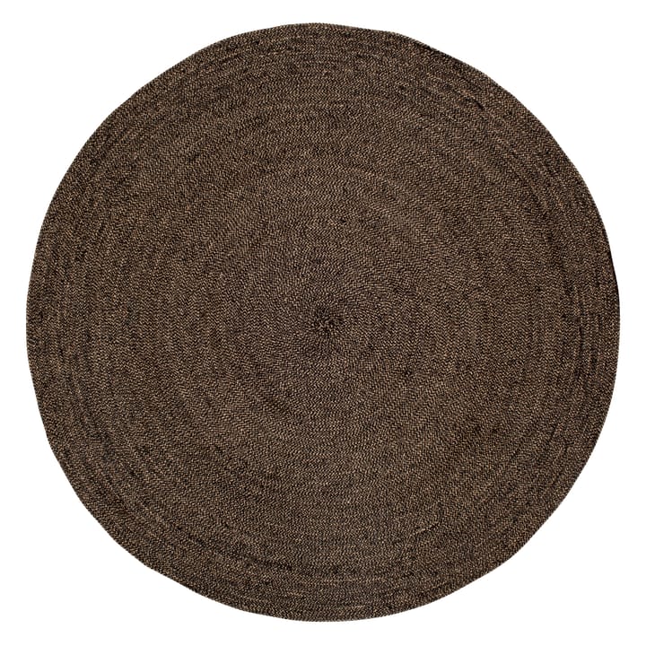 Tapete Ella  Ø125 cm - Preto-natural - Dixie