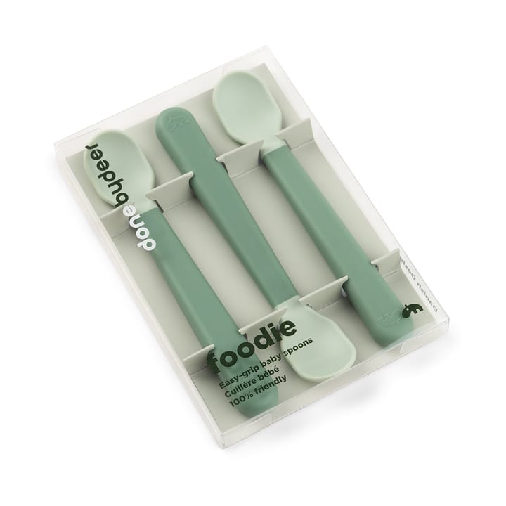 Colher Easy-grip foodie, 3 un., Green Done by deer