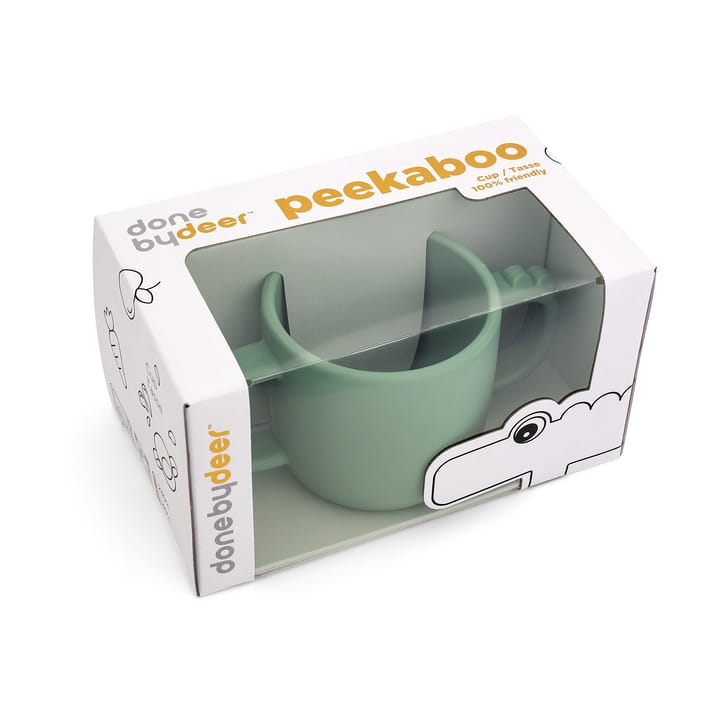 Copo com bico Croco peekaboo 17 cl, Green Done by deer