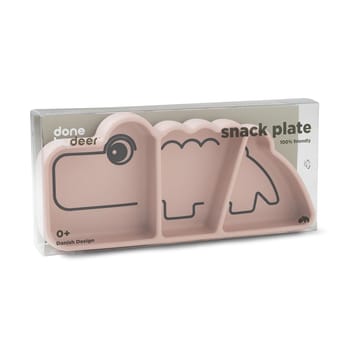 Prato infantil Croco Stick&Stay 9x21 cm - Powder - Done by deer