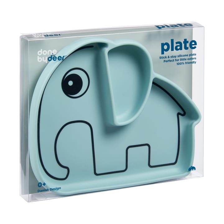 Prato infantil Elphee Stick&Stay 17x20 cm, Blue Done by deer