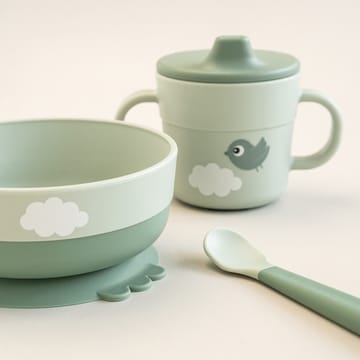 Serviço de jantar Happy Clouds foodie first meal 3 peças - Green - Done by deer