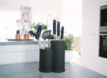 Bloco para facas e suporte para utensílios de cozinha Vida 23 cm - Preto - Dorre