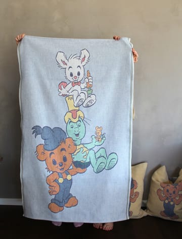 Manta infantil Vänner 72x105 cm - Azul - Ekelund Linneväveri