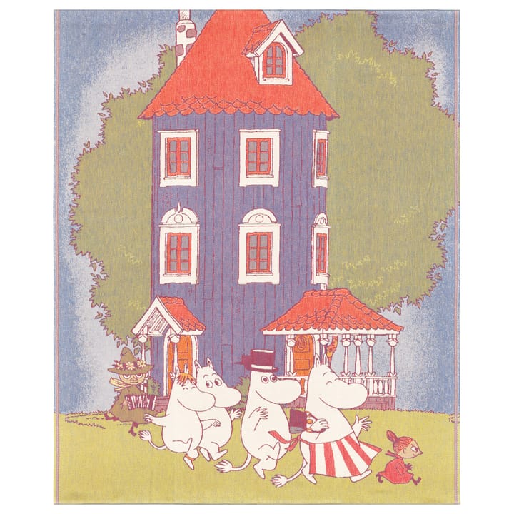 Manta Moomin House 140x170 cm, Multi Ekelund Linneväveri